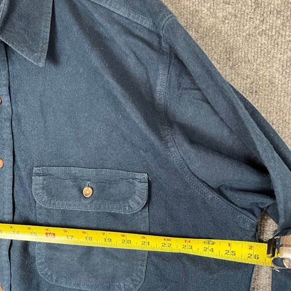Vintage Five Brother Flannel Men's Heavy Button Up Chamois Flannel Shirt SZ XL - Picture 5 of 8